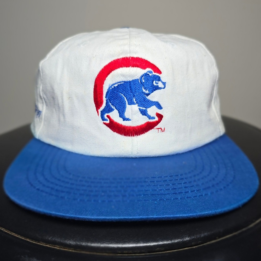 Chicago Cubs Walking Bear 1997 Opening Night MLB Promo Snapback 90s Baseball Hat